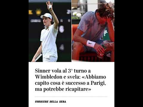 Sinner vola al terzo turno a Wimbledon e svela: “Abbiamo capito cosa è successo a Parigi”