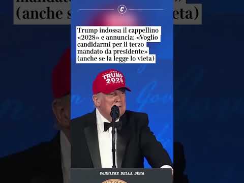 Trump indossa il cappello “2028” e annuncia: “Voglio candidarmi per il terzo mandato”