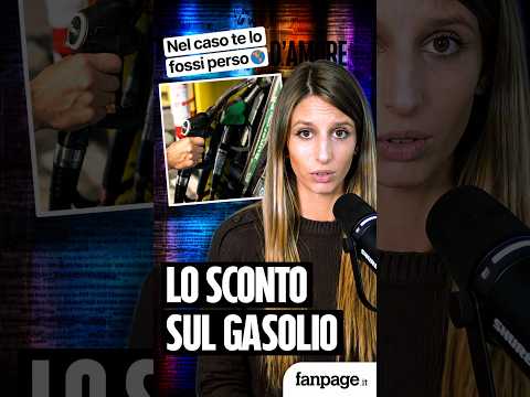 Lo sconto del governo sul gasolio