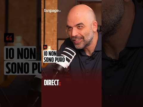 Saviano: “Io non sono puro”