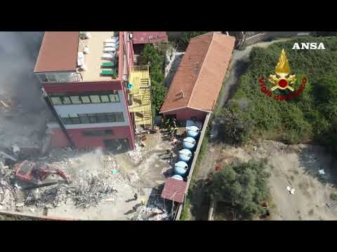 Palazzina crollata a Messina, estratto un corpo dalle macerie