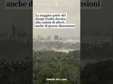 Tempesta con venti oltre i 100 chilometri all’ora in Brasile: morti , blackout e trasporti in tilt