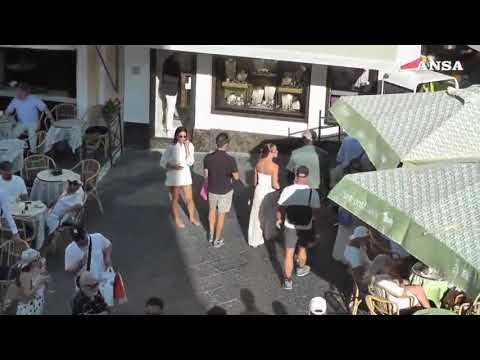 Michael Jordan in vacanza a Capri con la moglie Yvette