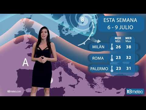 Previsiones del tiempo para esta semana 6-9 Julio en Italia