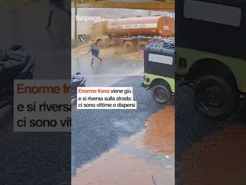 Enorme frana viene giù e si riversa sulla strada: ci sono vittime e dispersi