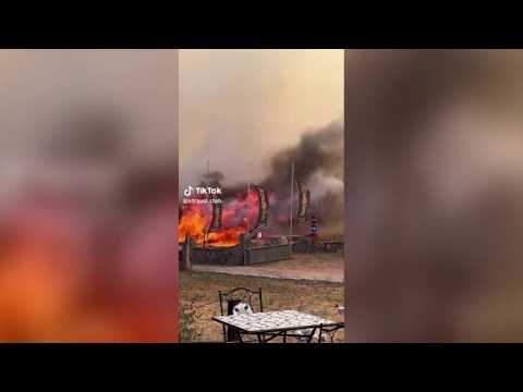 Olbia, le fiamme arrivano vicino all’aeroporto