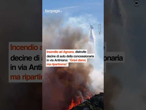 Incendio ad Agnano, distrutte decine di auto della concessionaria in via Antiniana: “Gravi danni”