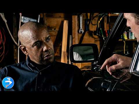 Denzel Washington Intrappola il Poliziotto Corrotto nella Sua Auto | The Equalizer