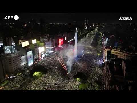 Mondiali, Buenos Aires festeggia l’Argentina in finale