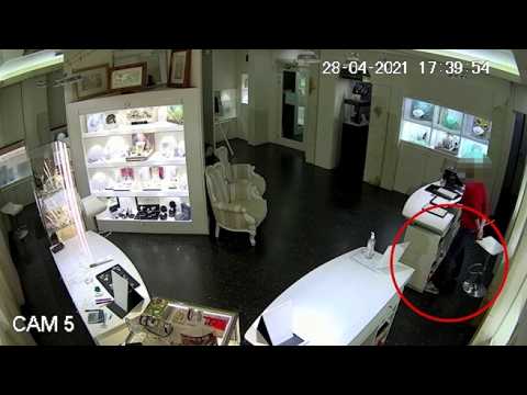 Il video della rapina alla gioielleria di Grinzane Cavour: la reazione del proprietario, gli spar…