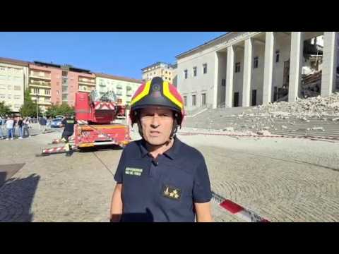 Crolla una parte del Tribunale di Bolzano, i vigili del fuoco: «Abbiamo pensato a un attentato»