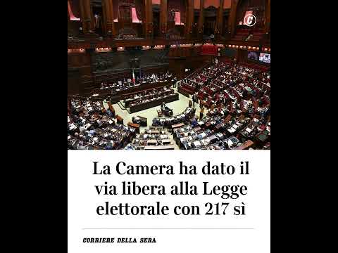 La Camera ha dato il via libera alla Legge elettorale con 217 sì