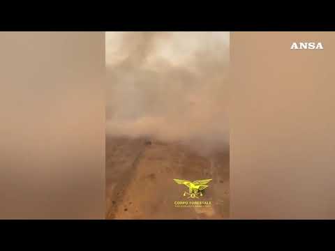 Incendio tra Nuorese e Oristanese, in volo due Canadair