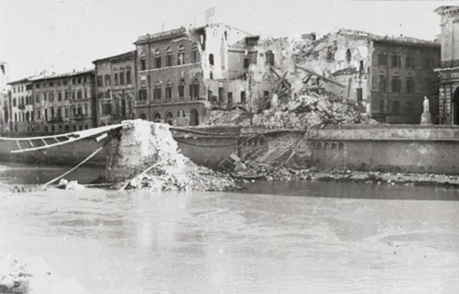 Il tragico bombardamento di Pisa