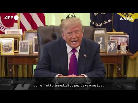 Trump cambia il nome di lago Ontario in lago America
