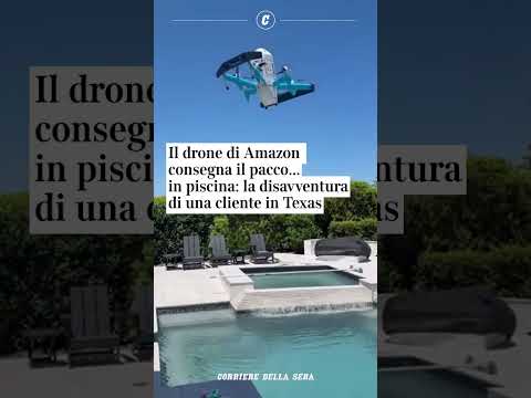 Il drone di Amazon consegna il pacco… in piscina: la disavventura di una cliente in Texas