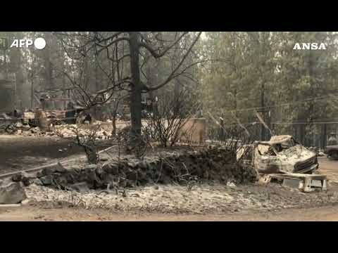 Stati Uniti, la devastazione dopo gli incendi a Spokane