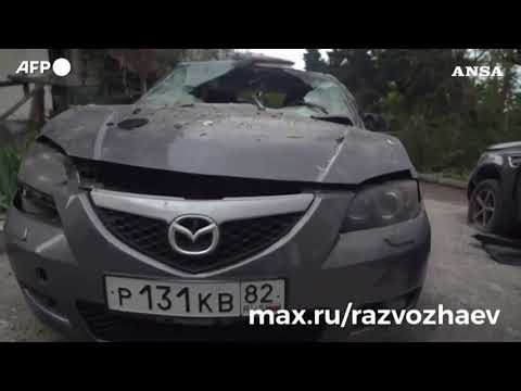 Crimea, attacco ucraino colpisce un condominio e un’auto a Sebastopoli