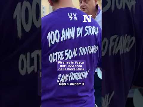 Firenze in festa per i 100 anni della Fiorentina