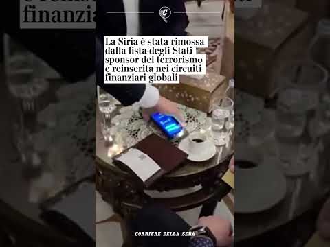 Presidente siriano al-Sharaa paga il caffè con carta Visa per festeggiare fine restrizioni Usa