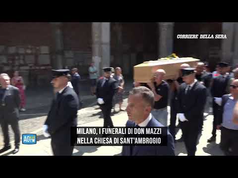 Funerali di don Mazzi a Milano