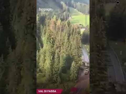 Frana in Val di Fassa: evacuati turisti ed escursionisti