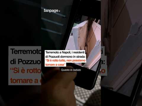 Terremoto Napoli, residenti Pozzuoli dormono in strada: “Tutto rotto, non possiamo tornare a casa”
