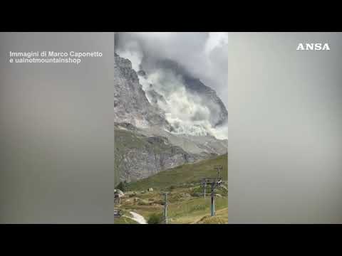 Cervino, frana sulla parete sud: nessuna persona coinvolta