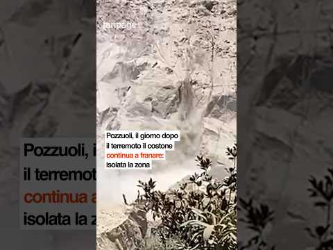 Pozzuoli, il giorno dopo il terremoto il costone continua a franare: isolata la zona