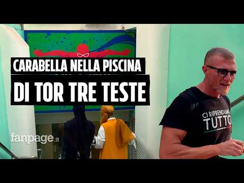 Carabella alla piscina di Tor Tre Teste: contestato dalle donne, poi la Digos lo scorta fuori