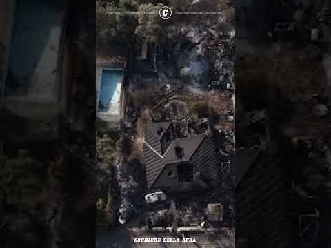 Gli incendi hanno devastato la Spagna: le immagini dal drone
