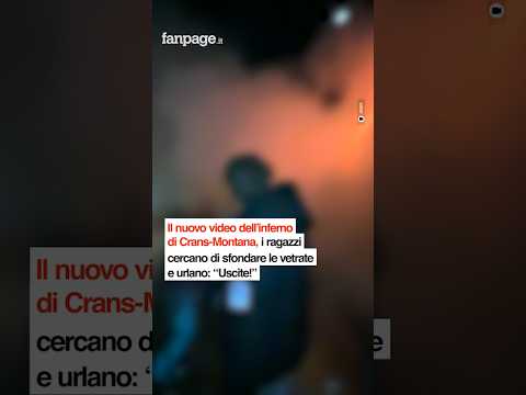 Il nuovo video dall’inferno di Crans-Montana: i ragazzi cercano di sfondare le vetrate
