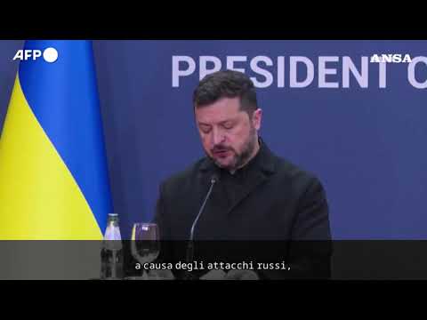 Zelensky a Belgrado: “L’Ucraina non ha più centrali elettriche intatte”