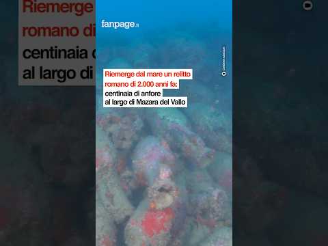 Riemere dal mare un relitto romano di 2000 anni fa: centinaia di anfore al largo di Mazara del Vallo