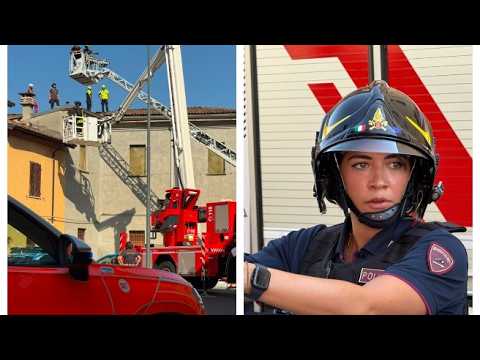 Minaccia di buttarsi dal tetto. L’agente lo convince, l’intervento della polizia e dei vigili del…
