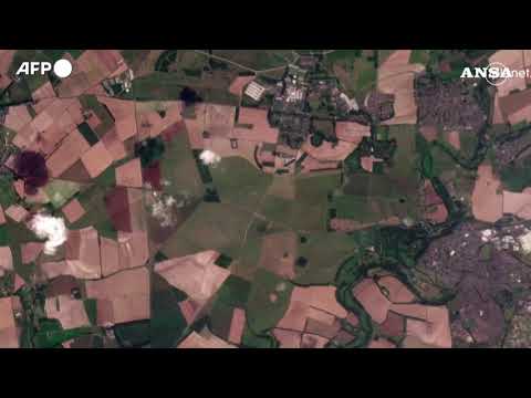 Caldo record, in Inghilterra la siccità si vede dal satellite
