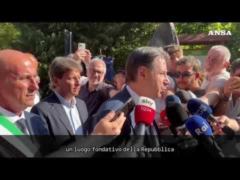 Sant’Anna di Stazzema, Conte: “Il no al fascismo deve rimanere vigile e attuale”
