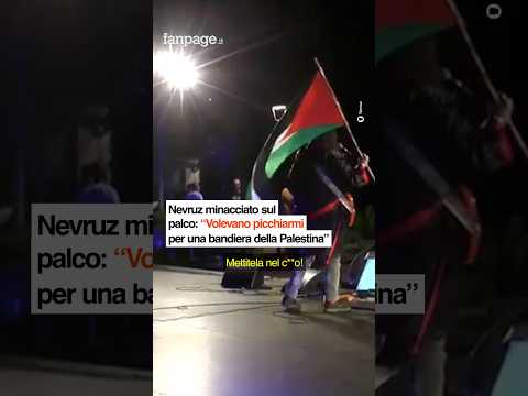 Nevruz minacciato sul palco: “Volevano picchiarmi per una bandiera della Palestina”