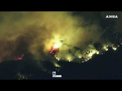 Incendi in Abruzzo, le fiamme sul Monte Morrone viste dalle termocamere