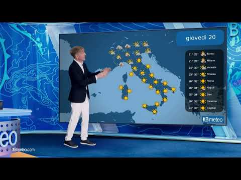 Arrivano violenti temporali al centro nord, caldo al sud