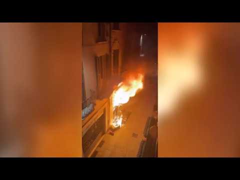 Incendio nel magazzino della pizzeria in centro a Brescia, nessun ferito