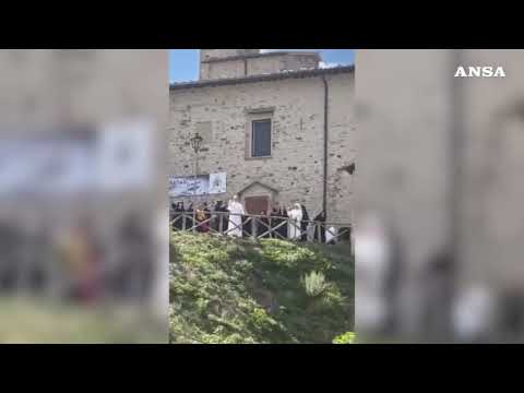 Il Papa a Pennabili, il saluto ai fedeli dal monastero di Sant’Antonio da Padova