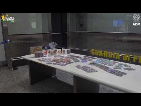 Carte Pokémon e One Piece per 27mila euro: il video del maxi sequestro a Malpensa