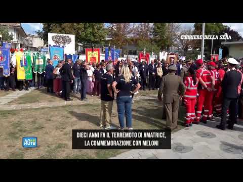Amatrice, commemorazione a dieci anni dal sisma