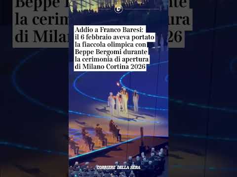 Addio a Franco Baresi: il 6 febbraio aveva portato la fiaccola olimpica con Beppe Bergomi durante…