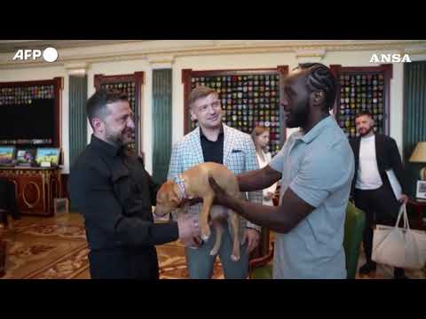 Zelensky incontra il campione di pugilato statunitense Crawford