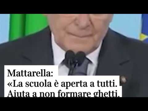 Mattarella: «La scuola è aperta a tutti. Aiuta a non formare ghetti, a non alzare barriere»