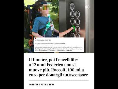 Il tumore, poi l’encefalite: a 12 anni Federico non si muove più. Raccolti 100mila euro per…