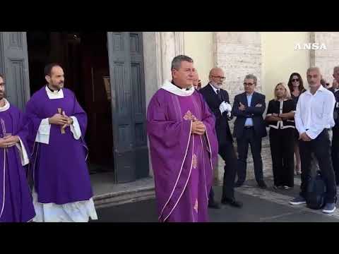 Roma, il funerale del corrispondente di La7 Daniele Compatangelo
