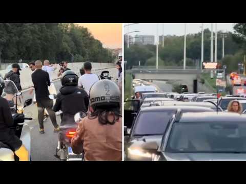 Il rapper blocca la Milano-Meda all’ora di punta per girare un videoclip: la lunghissima colonna …